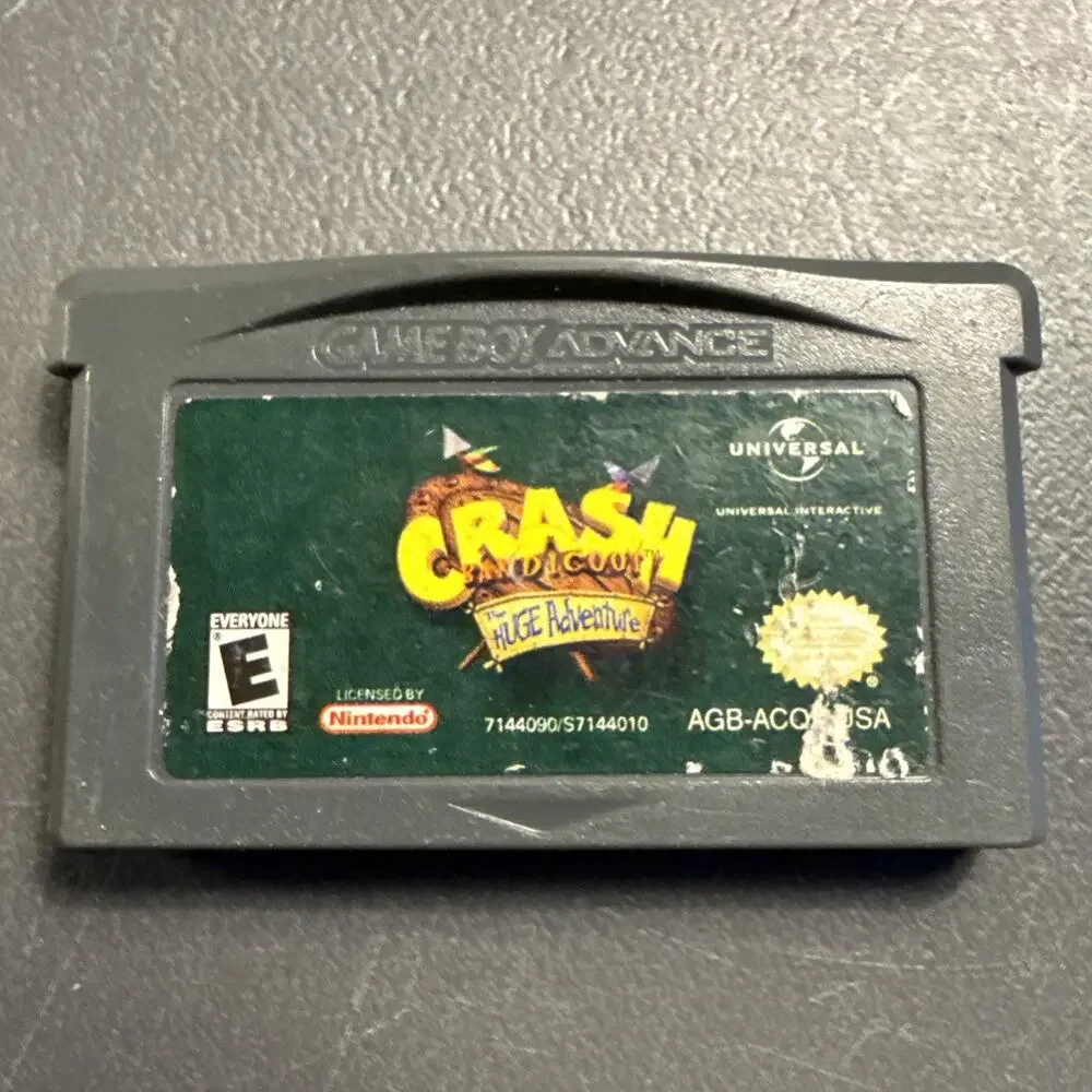Gameboy Advance (GBA) - Crash Bandicoot The Huge Adventure - Cartridge Only